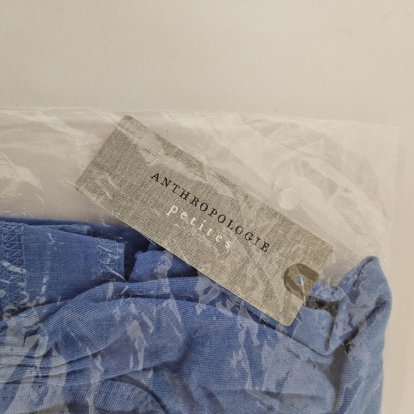 Anthropologie Scoop Neck Tie Back Mini Dress in Blue NWT - Picture 16 of 16